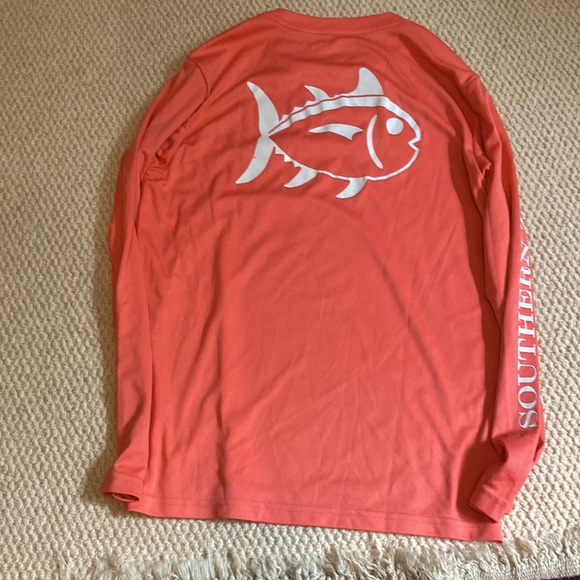 Southern Tide Orange Large Rashguard Polyester - Picture 3 of 3